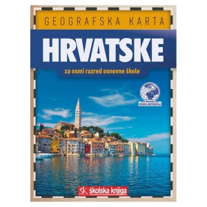 Geografska karta Hrvatske...