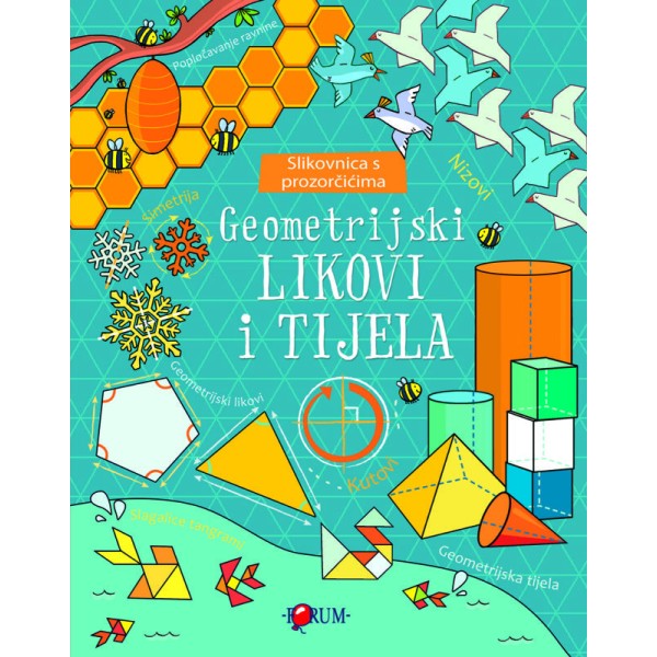 Geometrijski likovi i tijela – Slikovnica s prozorčićima