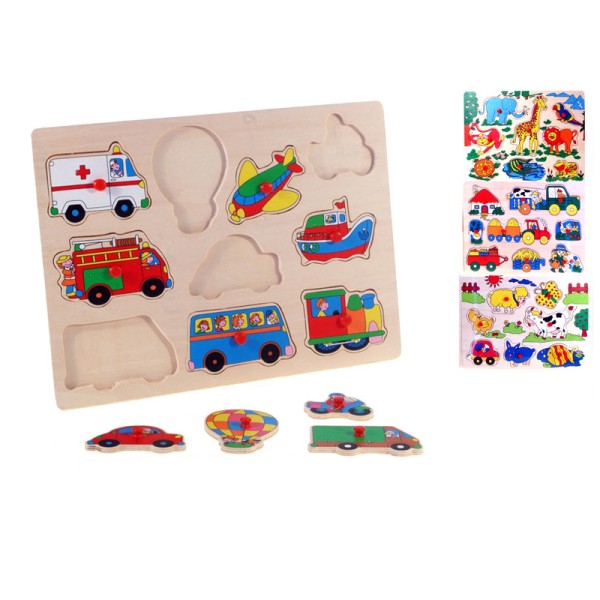 PUZZLE DRVENE 30*22,5cm SORT