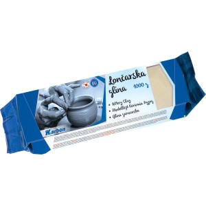 Glina 1kg lončarska Karbon