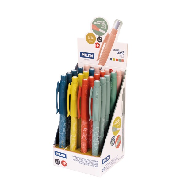 Tehnička olovka 0,5 HB + gumica Milan Lava