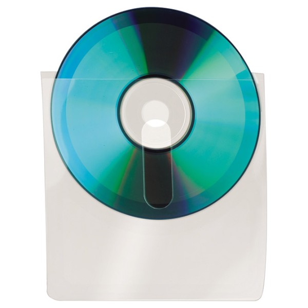 Etui za 1 CD pp samoljepljiv s prstohvatom