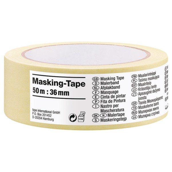 KREP TRAKA 36MM/50M ŽUTA