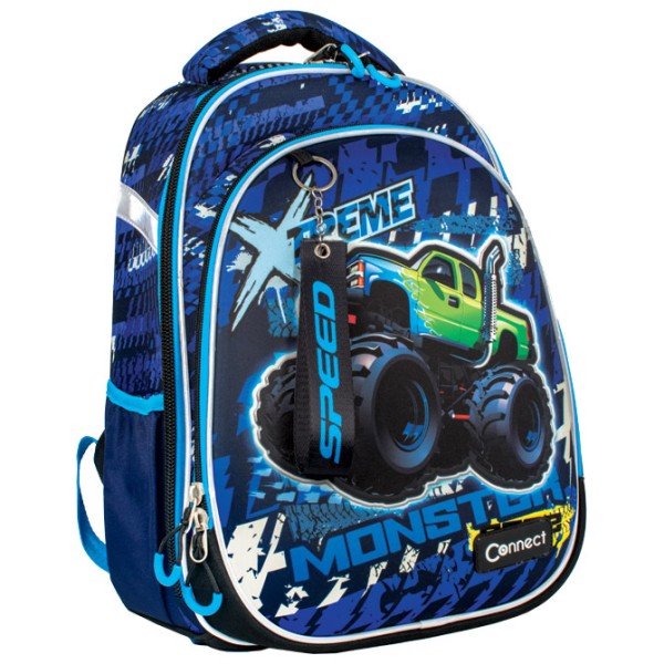 Ruksak školski anatomski lagan XT Monster Race 25.Connect