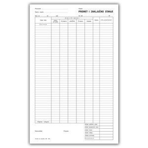 PROMET I ZAKLJUČNO STANJE NCR