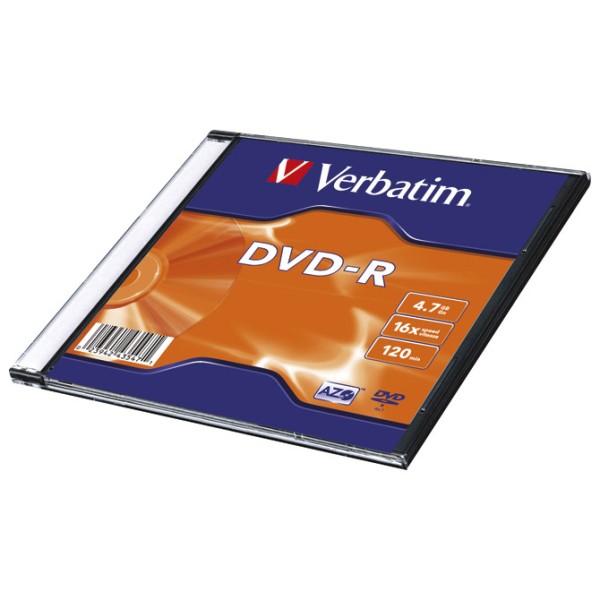 DVD-R VERBATIM SLIM BOX 16X 4.7GB