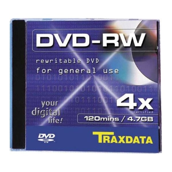DVD-RW 120MIN TRAXDATA 4X BOX