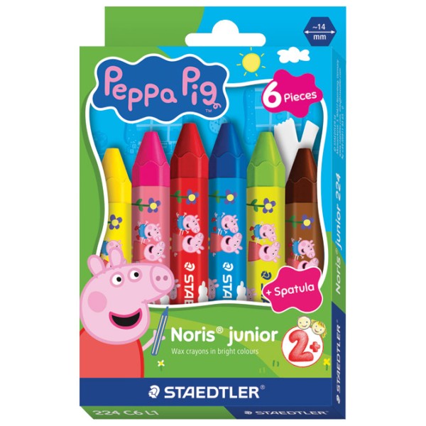 Boje voštane 6boja jumbo Noris Junior Peppa Pig Staedtler