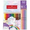 Boje drvene 18boja +6boja drvenih pastel Unicorn Faber Castell