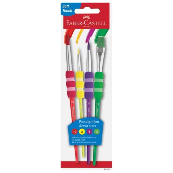 Set kistova od sintetičkih vlakana pk4 Faber-Castell 481600 sortirano
