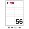 Etikete ILK 52,5x21,2mm Fornax F-20