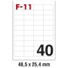 Etikete ILK 48,5x25,4mm Fornax F-11