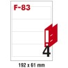 Etikete IL za registratore 192x61mm Fornax F-83