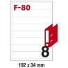 Etikete ILK za registratore 192x34mm Fornax F-80